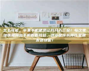 焦作怎么可能，苹果手机硬是让我月入三金！每次坐地铁就掏出手机看看钱包，这小金库长得比女朋友还快呢！ 第1张